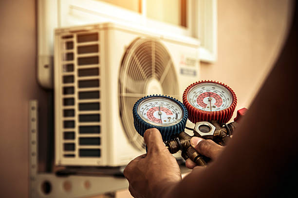 Professional Hvac Installation technician working in Forest, MS